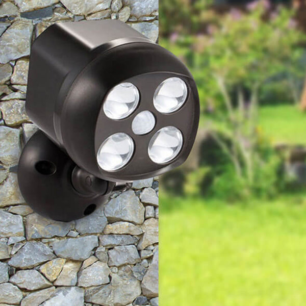 Einfache Spotlight 4 LED Rotationssensor Straßenlicht Wandleuchte Lampe