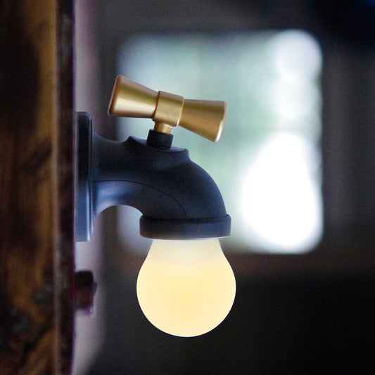 Moderne kreative Wasserhahn ABS PC USB LED Nachtlicht Wandleuchte Lampe
