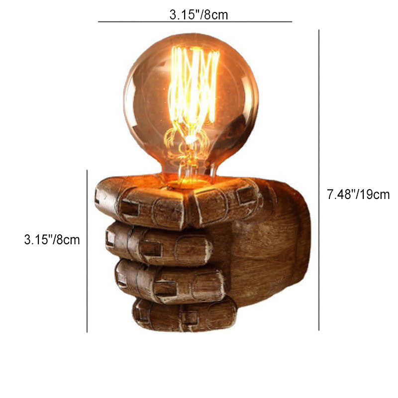 Traditionelle Vintage Faust Harz 1-Lampe Wand Sconces Lampe Für Wohnzimmer