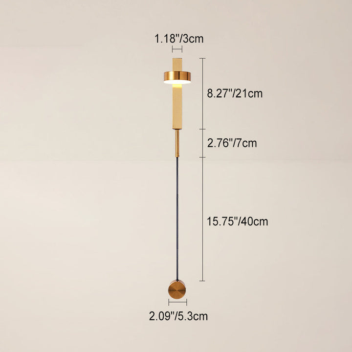 Moderne minimalistische lange Aluminium Eisen Acryl LED Wandleuchte Lampe für Schlafzimmer