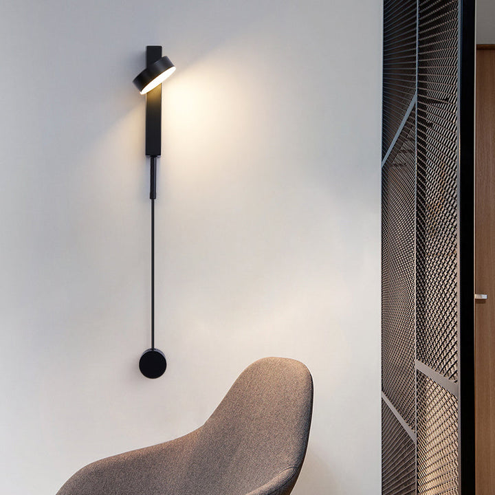 Moderne minimalistische lange Aluminium Eisen Acryl LED Wandleuchte Lampe für Schlafzimmer