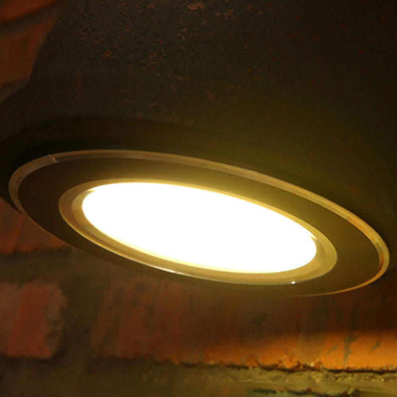 Zeitgenössische industrielle Rohr-Eisen-LED-Wandlampe für das Wohnzimmer