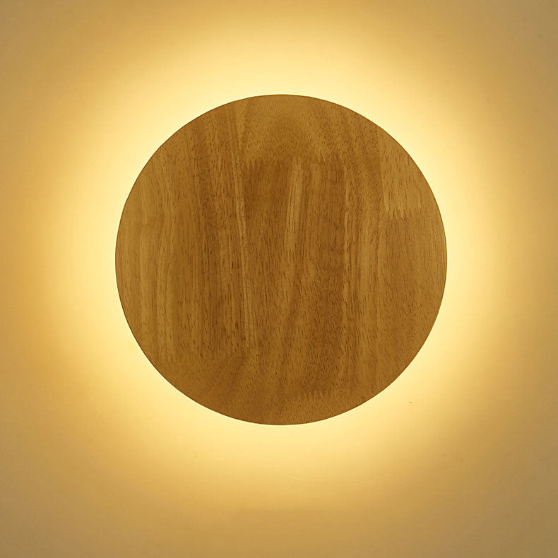 Moderne Minimalistische Runde Irreguläre Oval Holz LED Wandleuchte Lampe Für Wohnzimmer