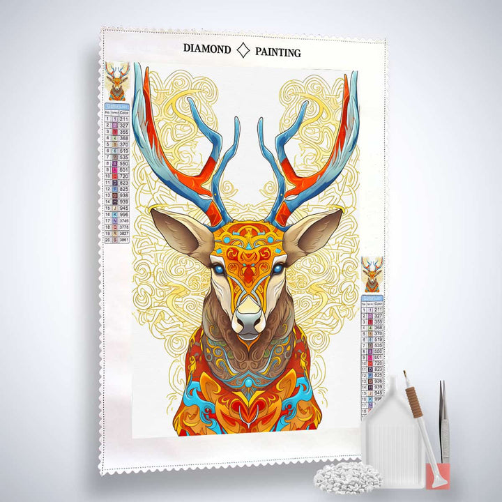 2+1 gratis! |  Diamond Painting - Vector Hirsch
