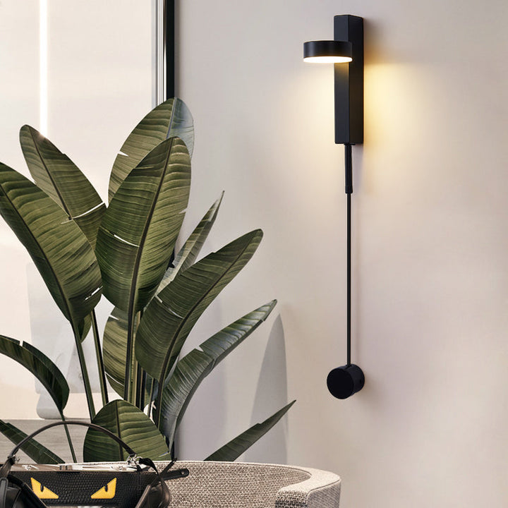 Moderne minimalistische lange Aluminium Eisen Acryl LED Wandleuchte Lampe für Schlafzimmer
