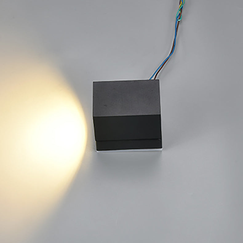 Moderne Einfachheit Waterproof verstellbare Winkel quadratische Aluminium LED Wandleuchte Lampe für outdoor Patio
