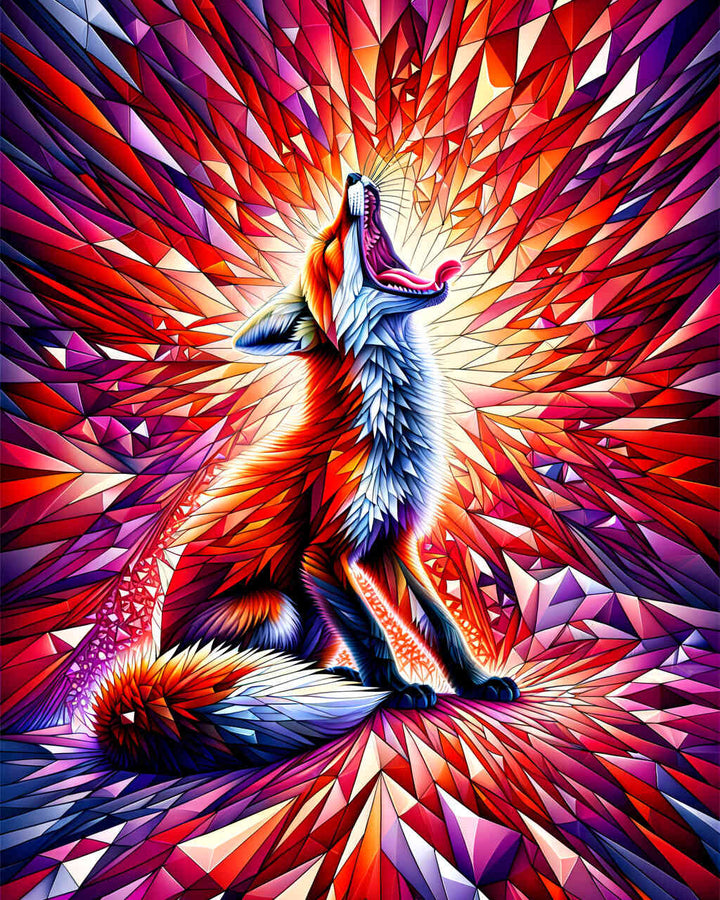 2+1 gratis! |  Diamond Painting - Gähnender Fuchs