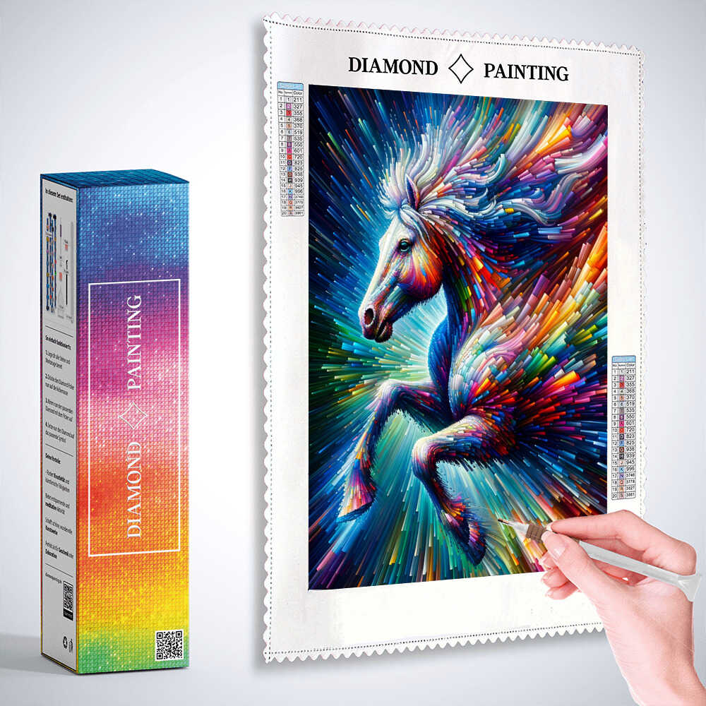 2+1 gratis! |  Diamond Painting - Pferd Farbflash