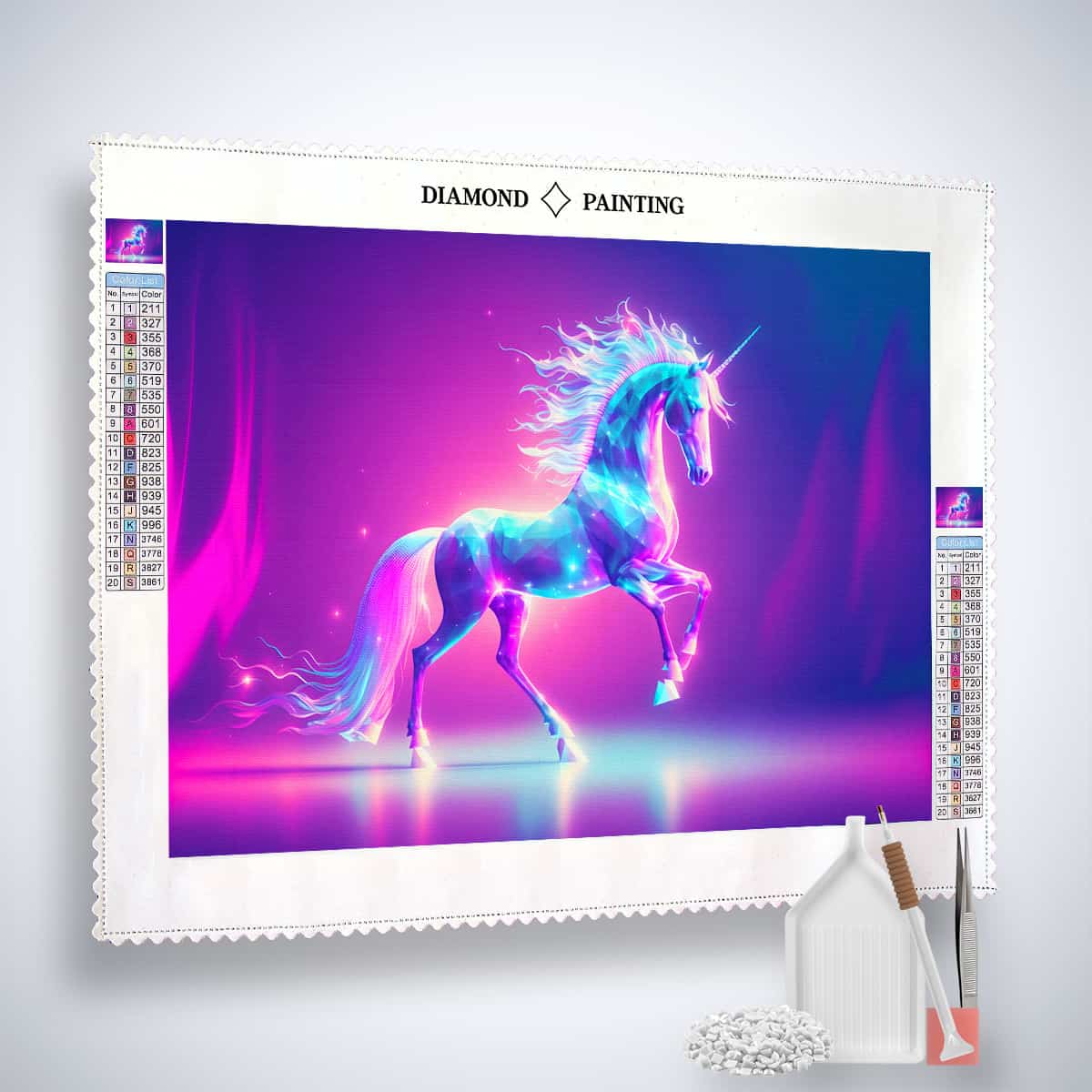 2+1 gratis! |  AB Diamond Painting - Diamant Einhorn