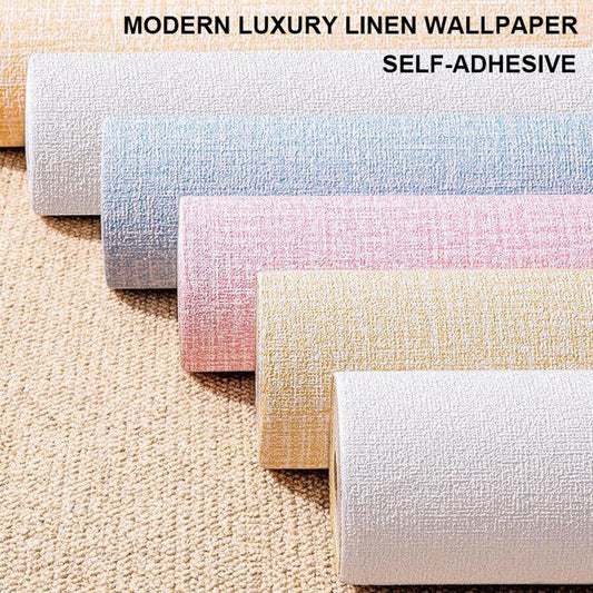 ElegantWall™ - 3D Selbstklebende Wasserdichte Leinentapete