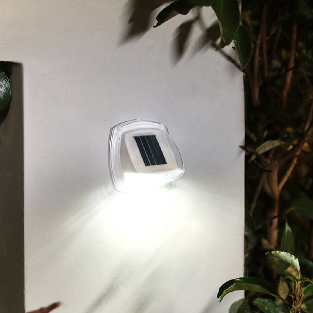 Außen Solar wasserdichte dreieckige LED Wand sconce Lampe