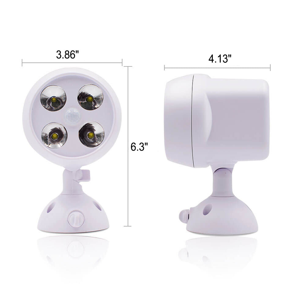 Einfache Spotlight 4 LED Rotationssensor Straßenlicht Wandleuchte Lampe
