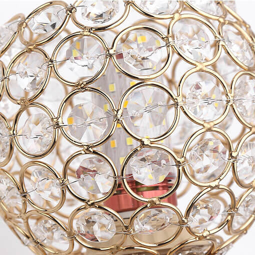Zeitgenössische kreative Kristallkugel 1-Licht Wandleuchtenlampe für das Wohnzimmer