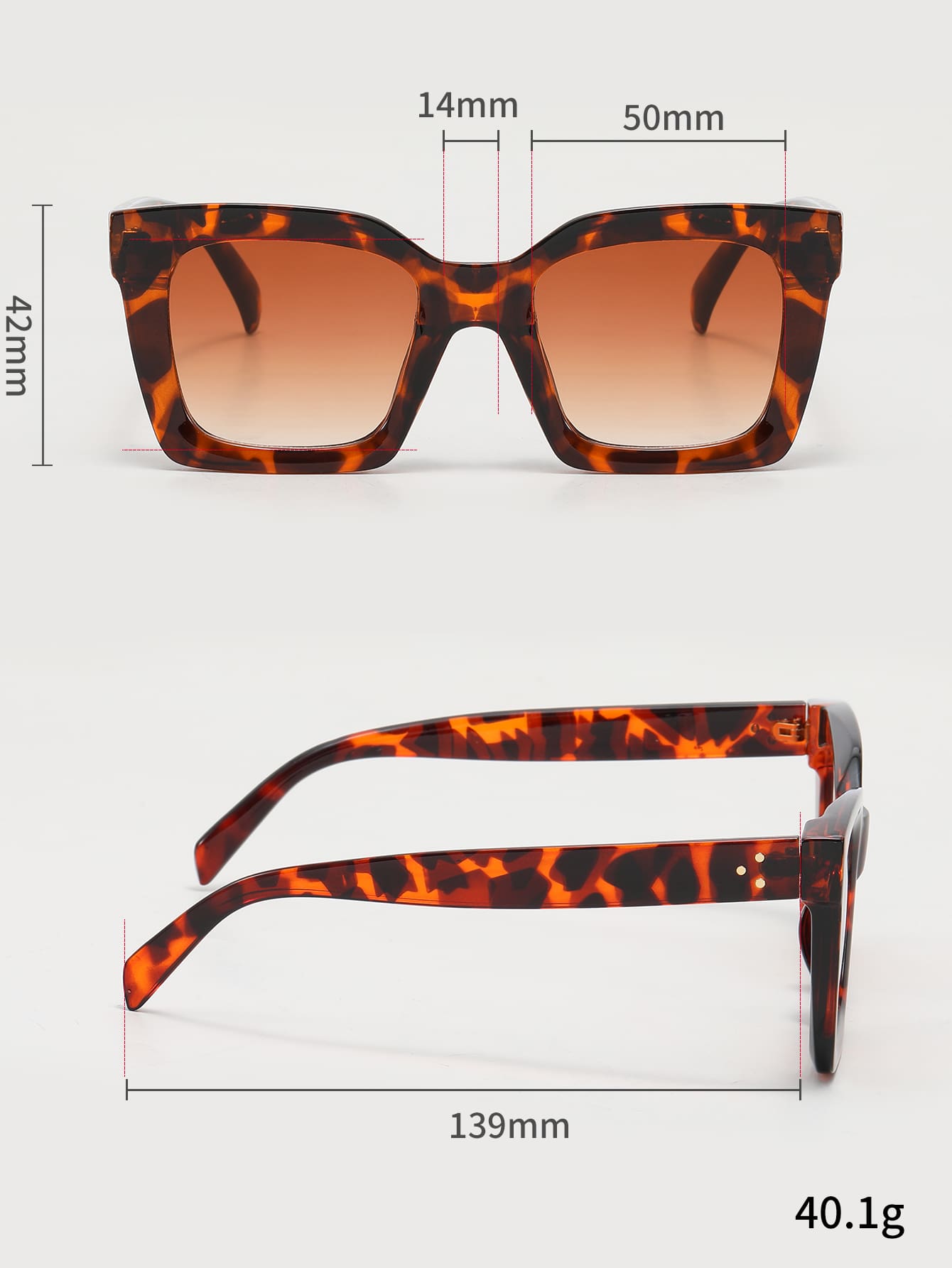 Mode Brille mit Schildpatt Rahmen