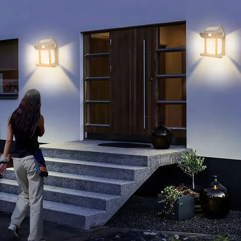 Moderne und Luxus Wasserdichte Wandleuchte | SolarLuxe