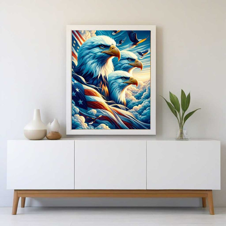 2+1 gratis! |  Diamond Painting - Adlerfamilie