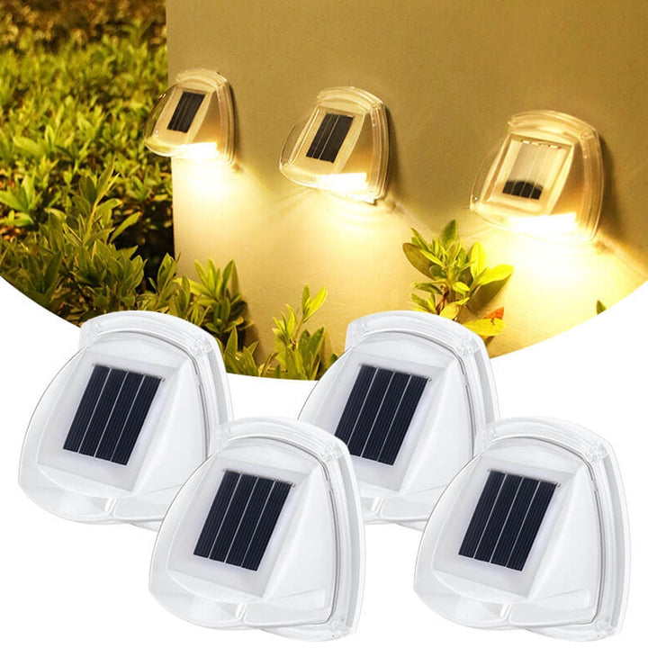 Außen Solar wasserdichte dreieckige LED Wand sconce Lampe