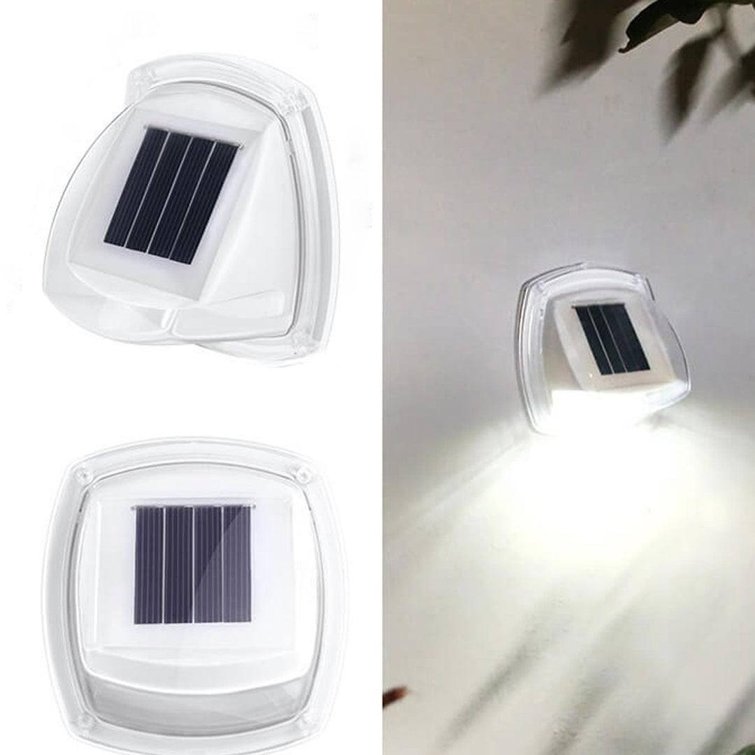 Außen Solar wasserdichte dreieckige LED Wand sconce Lampe