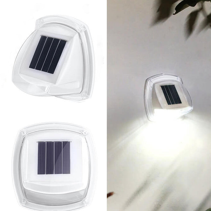 Außen Solar wasserdichte dreieckige LED Wand sconce Lampe