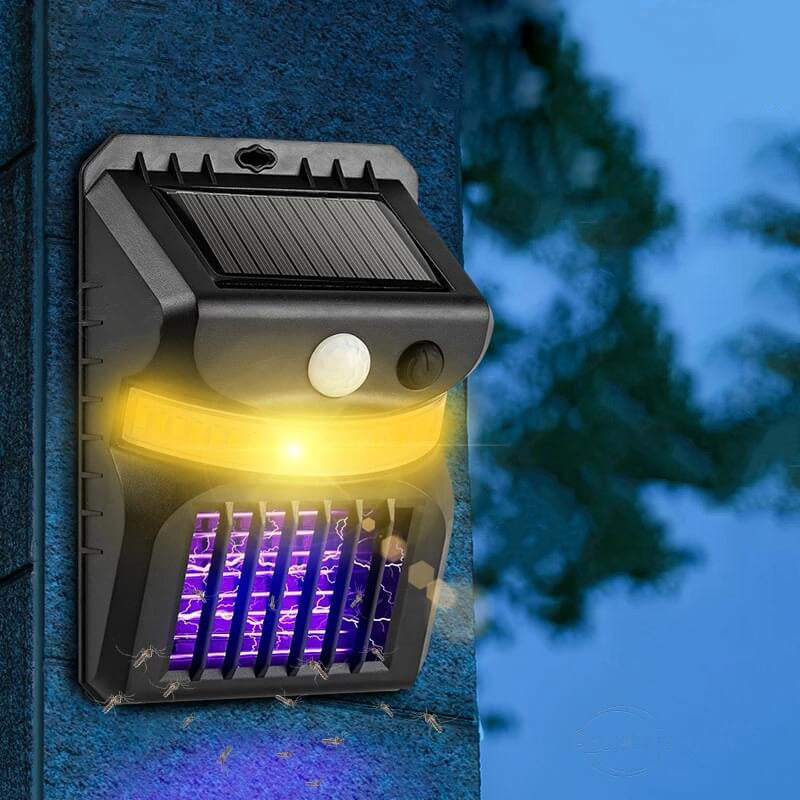 Solar Mückenabwehr Funktion Human Intelligent Sensor Außen Garten Wand Scheinwerfer Lampe