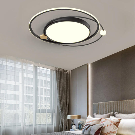 Nordic Round Circle LED Deckenleuchte bündig montiert