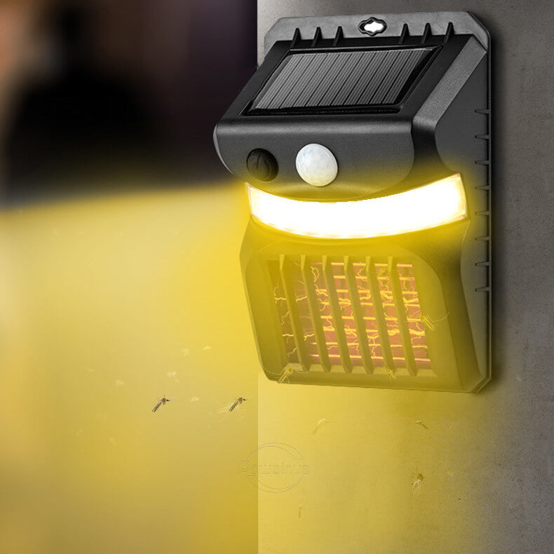 Solar Mückenabwehr Funktion Human Intelligent Sensor Außen Garten Wand Scheinwerfer Lampe