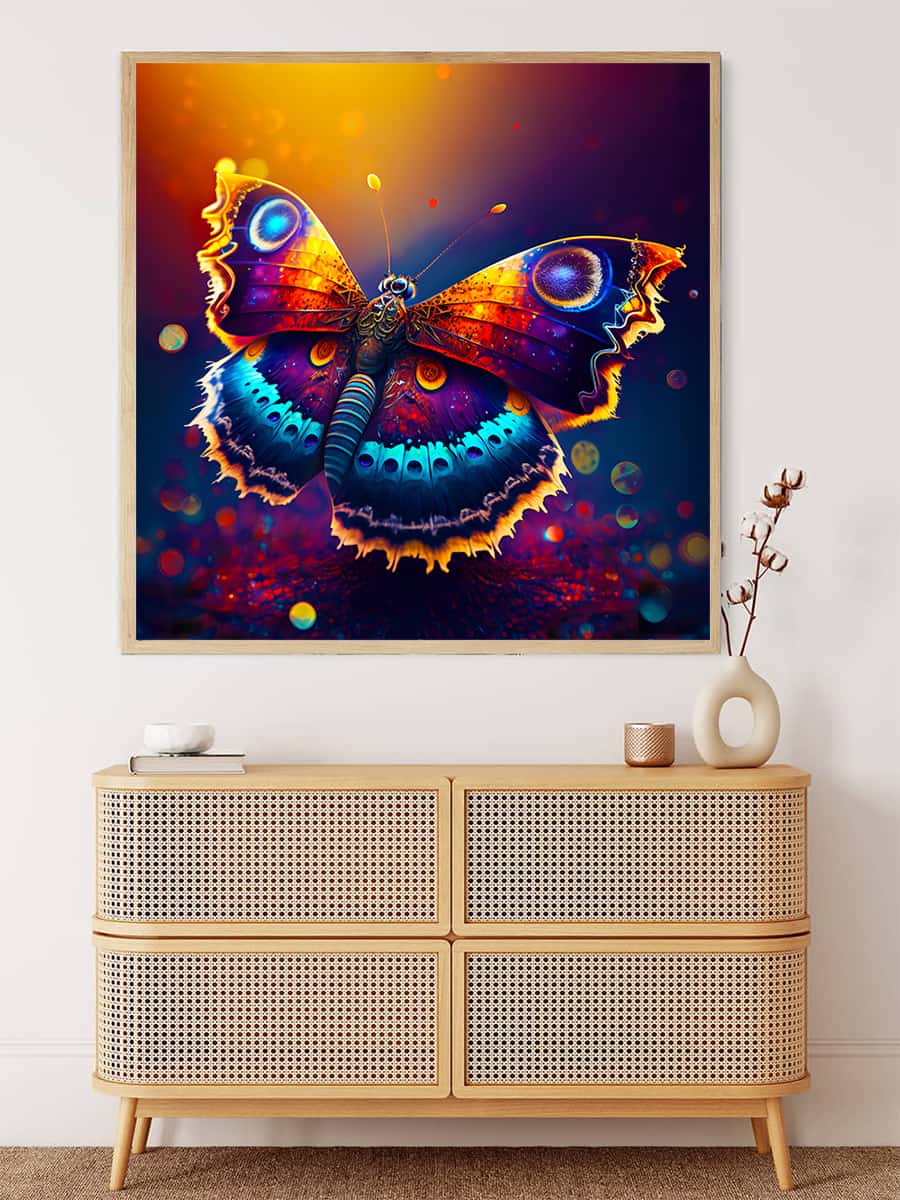 2+1 gratis! |  AB Diamond Painting - Schmetterling im Sonnenlicht
