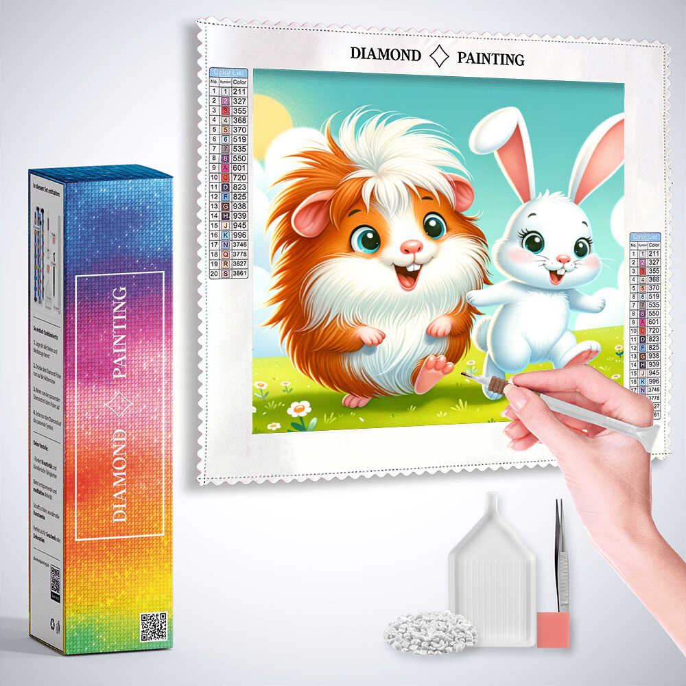 2+1 gratis! |  Diamond Painting - Fröhliche Gefährten