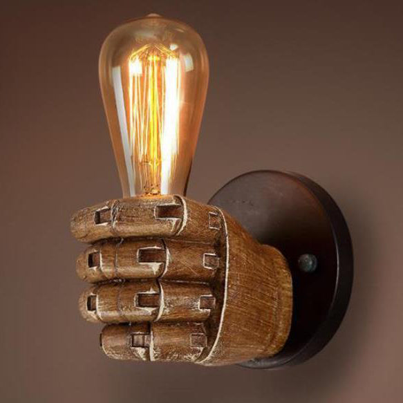 Traditionelle Vintage Faust Harz 1-Lampe Wand Sconces Lampe Für Wohnzimmer
