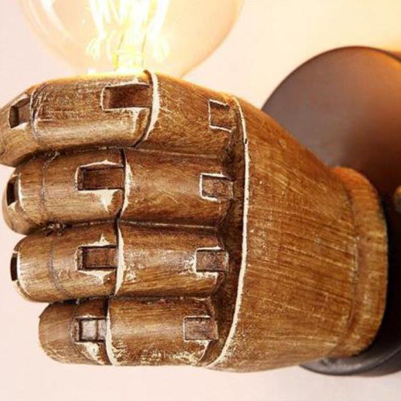 Traditionelle Vintage Faust Harz 1-Lampe Wand Sconces Lampe Für Wohnzimmer