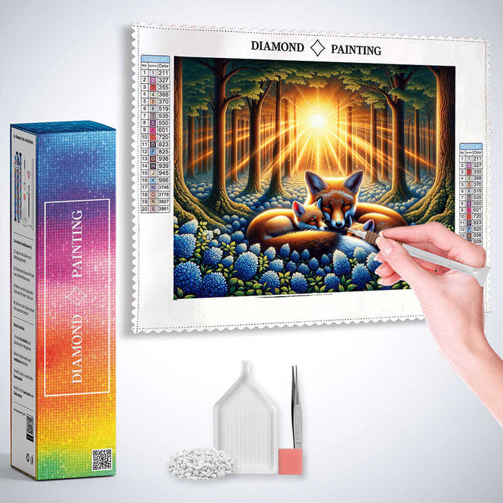 2+1 gratis! |  Diamond Painting - Fuchs Mutter