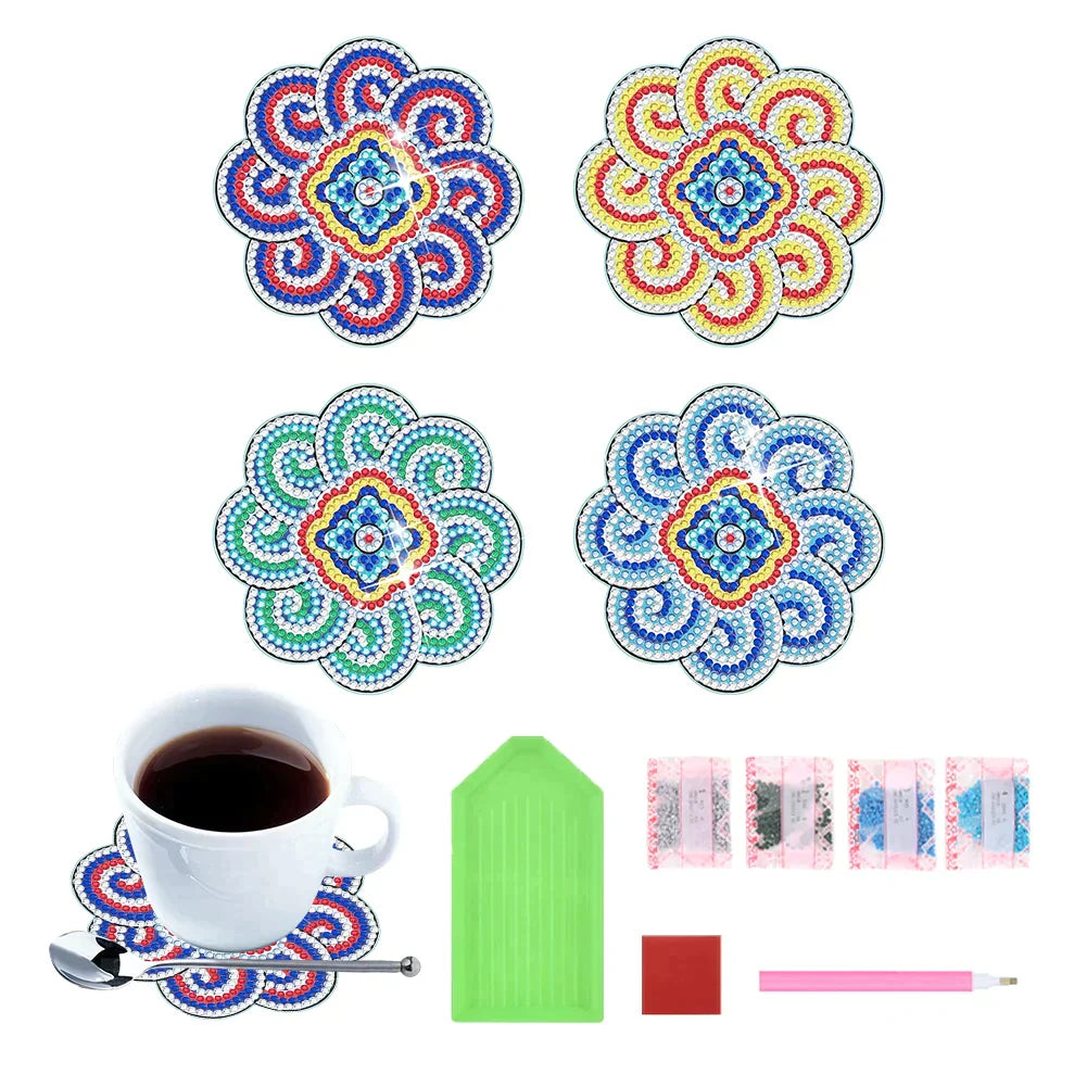DazzleCraft -  DIY-Diamant-Untersetzer | 50% RABATT