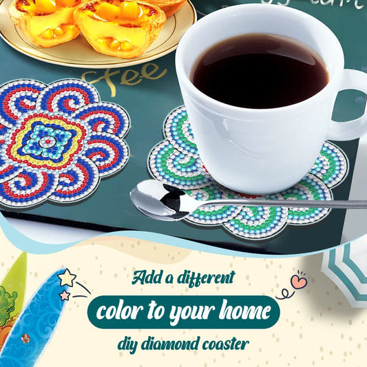 DazzleCraft -  DIY-Diamant-Untersetzer | 50% RABATT