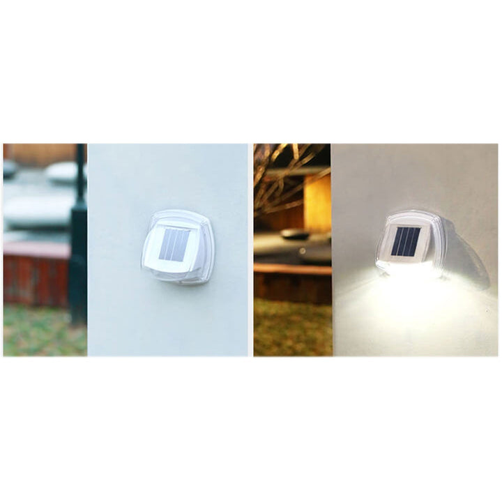Außen Solar wasserdichte dreieckige LED Wand sconce Lampe