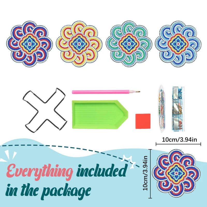 DazzleCraft -  DIY-Diamant-Untersetzer | 50% RABATT