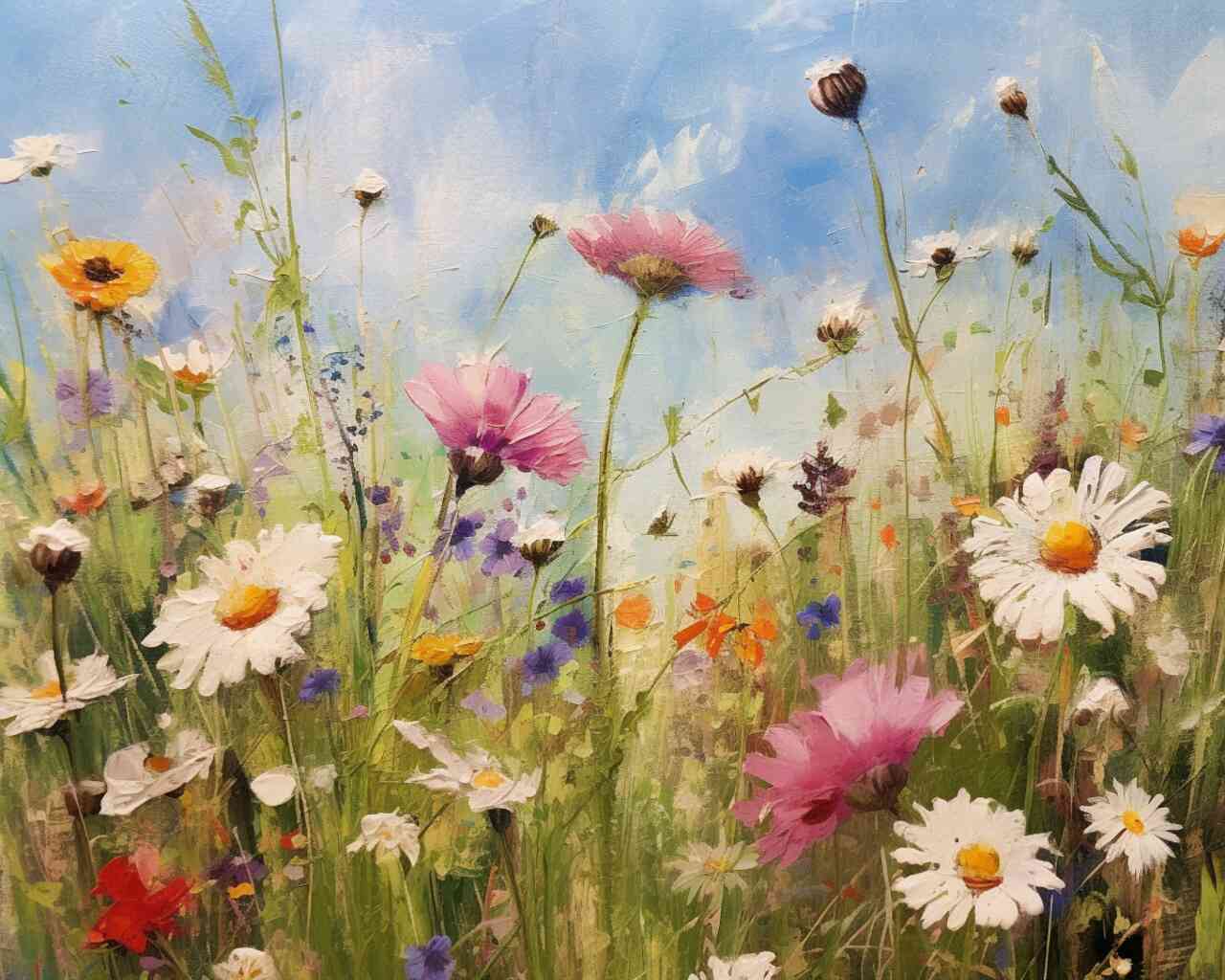 2+1 gratis! |  Diamond Painting - Sommerwiese Träumerei