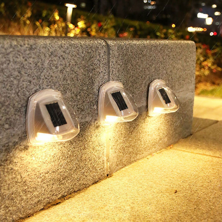 Außen Solar wasserdichte dreieckige LED Wand sconce Lampe