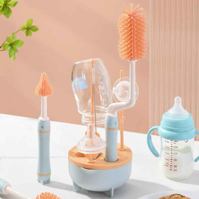 CleanNest™ – Multifunktionales Bürstenset mit Halter