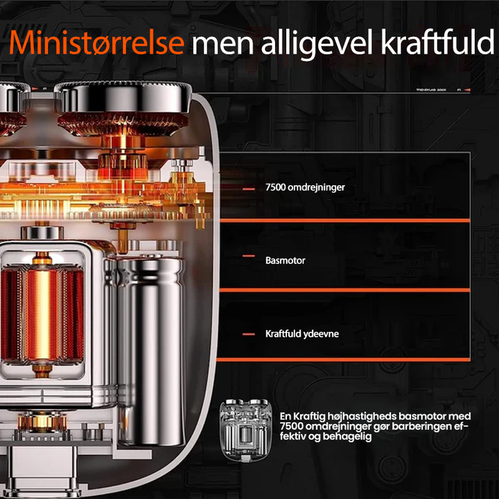 Wiederaufladbarer  wasserdichter kompakter Elektrorasierer