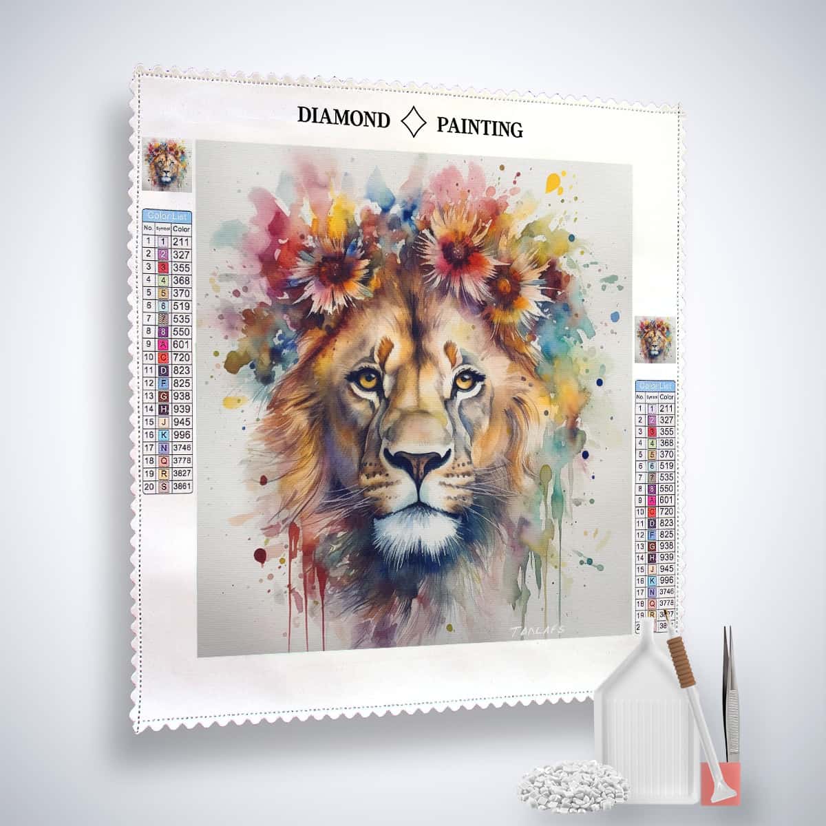 2+1 gratis! |  Diamond Painting - König der Tiere