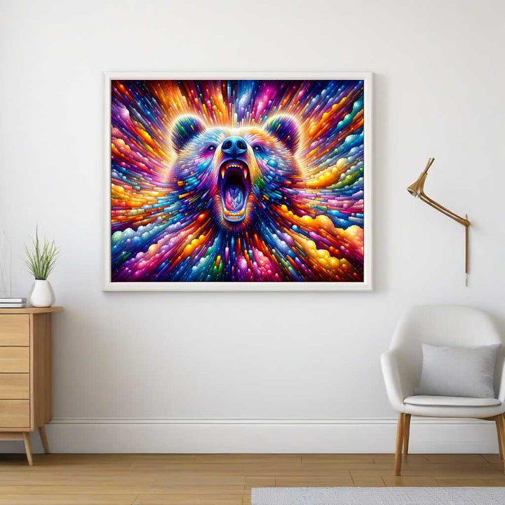 2+1 gratis! |  Diamond Painting - Bär, bunt und abstrakt