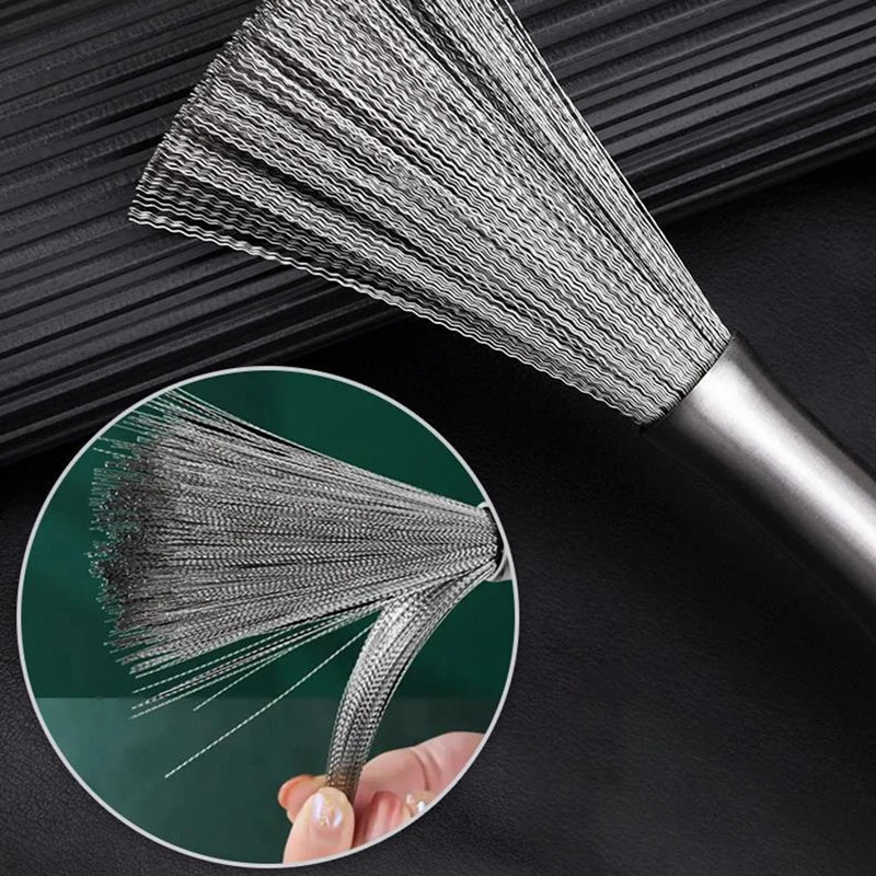 CleanPro™ - Edelstahl-Pfannenbürste mit Langem Griff [50% Rabatt ]
