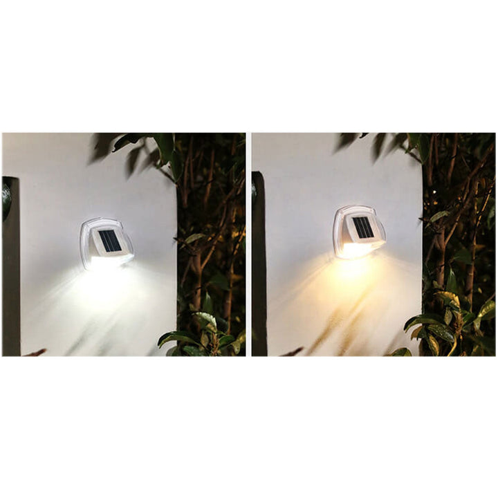 Außen Solar wasserdichte dreieckige LED Wand sconce Lampe