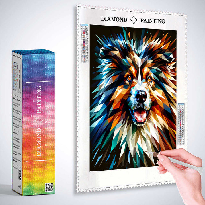 2+1 gratis! |  Diamond Painting - Berghund Portrait