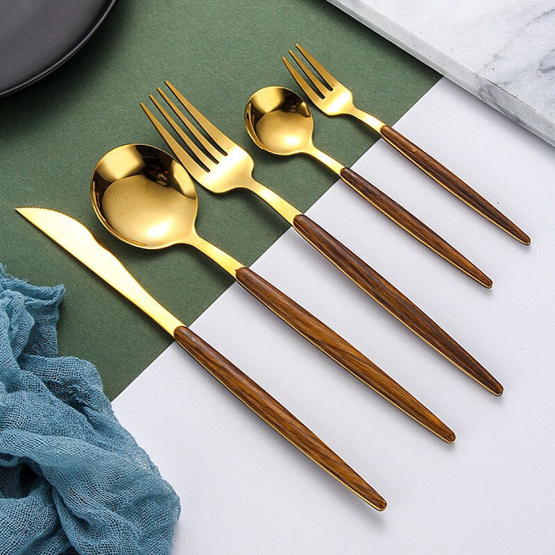 Passions - Holzgriff-Besteck-Set