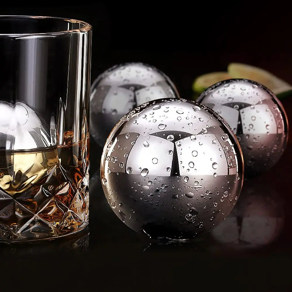 ChillSphere™ – Whiskey Balls Edelstahl-Eiswürfel
