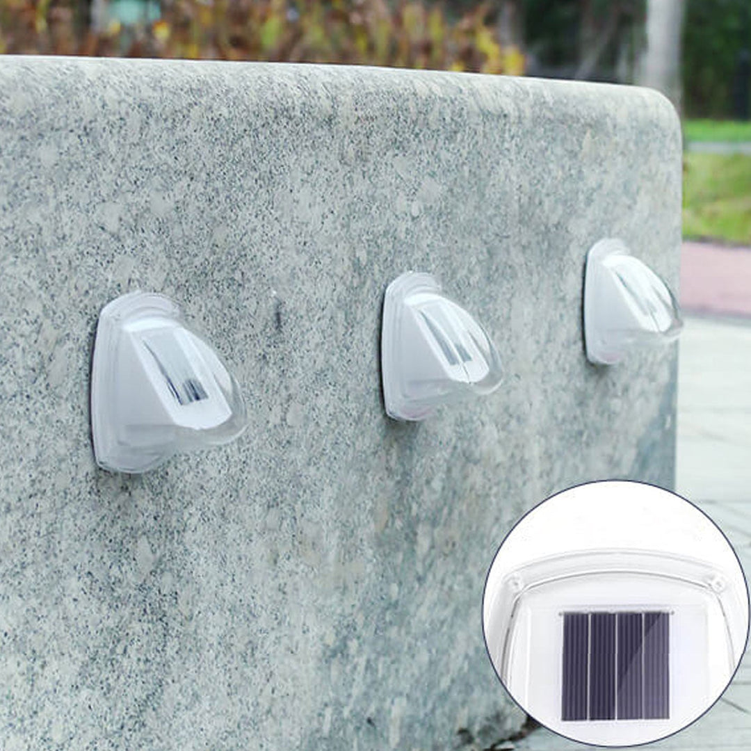 Außen Solar wasserdichte dreieckige LED Wand sconce Lampe