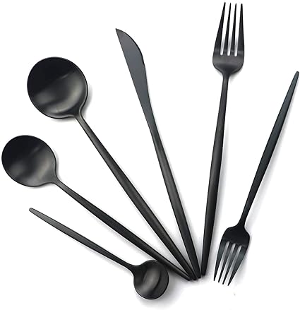 NIA - minimalistisches, luxuriöses 36-teiliges Besteckset - Besteck