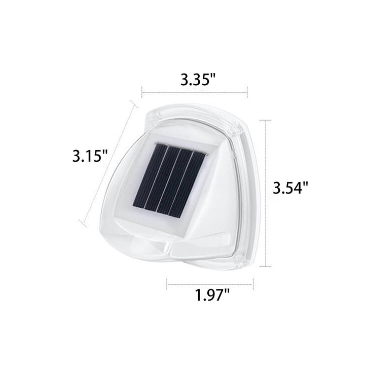 Außen Solar wasserdichte dreieckige LED Wand sconce Lampe