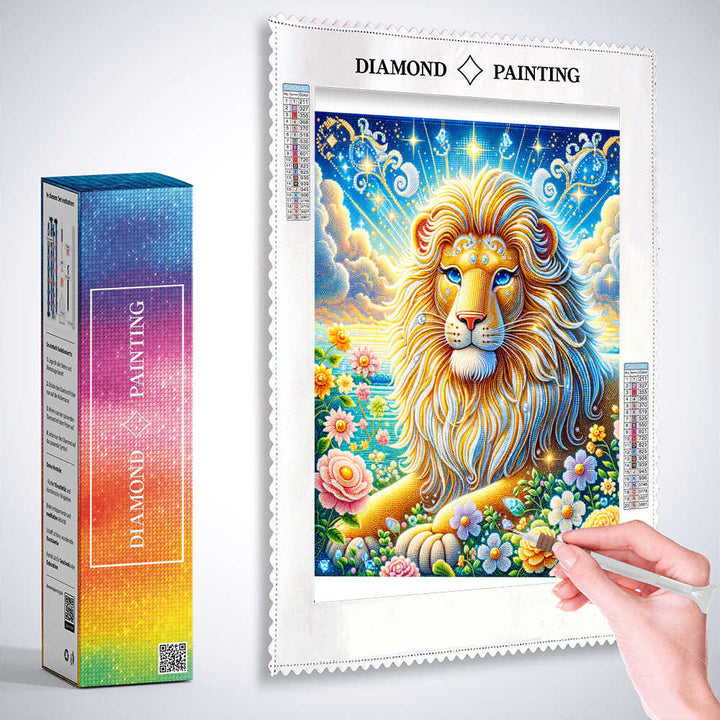 2+1 gratis! |  Diamond Painting - Hübscher Löwe